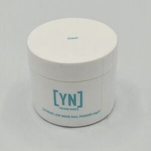 Young Nails YN CLEAR EXTREME LOW ODOR ACRYLIC NAIL‎ POWDER, CLEAR, 45G